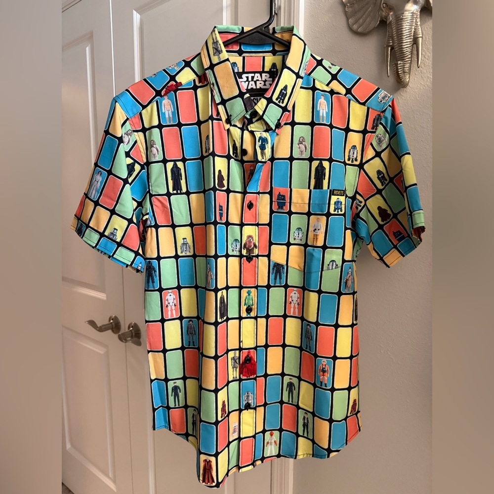 RSVLTS Star Wars Multicolor Button Down Shirt size XS NWOT